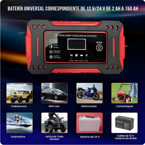 CARGADOR DE BATERIA INTELIGENTE 12 V