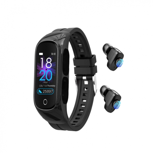 SMARTWATCH CON AUDIFONO INTEGRADO N8 NEGRO