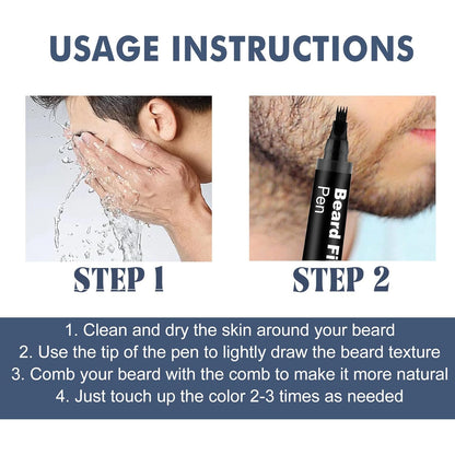 TINTA PARA BARBA FILLER PEN NEGRO