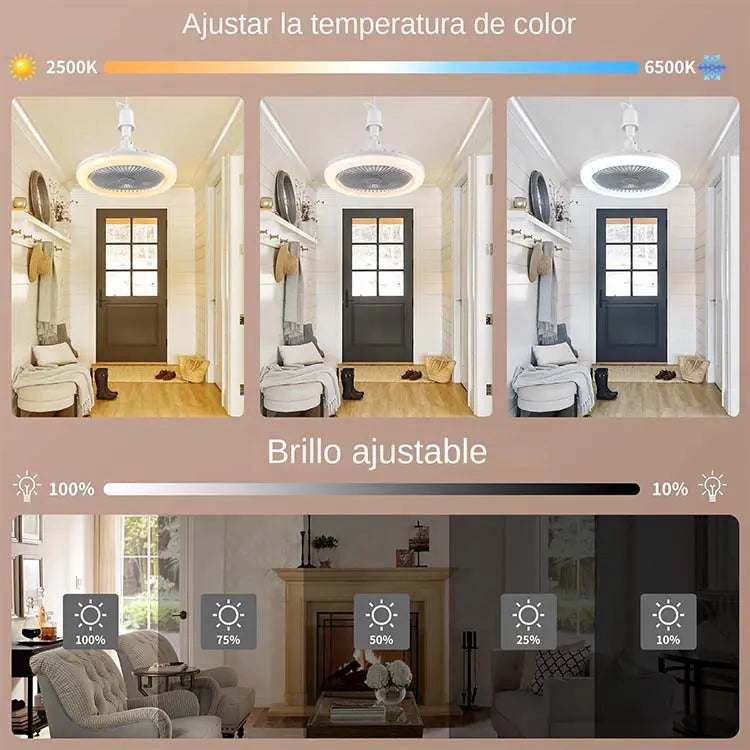 ABANICO CON LED Y AROMATIZANTE MULTIFUNCIONAL